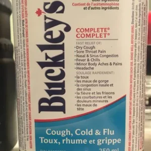 Buckley’s cough syrup for sale